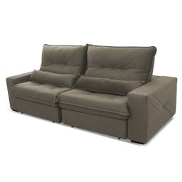 Sofá Retrátil Reclinável Sevilha 300cm Suede Velut com Molas Ensacadas - King House - 5