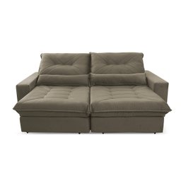 Sofá Retrátil Reclinável Sevilha 300cm Suede Velut com Molas Ensacadas - King House - 4