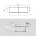 Ver imagem 5 de Sofá Retrátil Reclinável Sevilha 250cm Suede Velut com Molas Ensacadas - King House