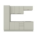 Ver imagem 2 de Cozinha Completa Fineze 10 Portas 2 Gavetas 100% MDF Areia Hp - Henn