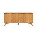 Ver imagem 5 de Balcão Buffet 180cm com 4 Portas Ripadas 100% MDF Dalla Costa Cor:Carvalho Rosé
