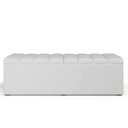 Ver imagem 5 de Calçadeira Recamier Baú para Cama de Casal King Dália 195x50 Cm W01 Facto Branco - Lyam