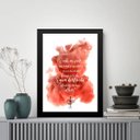 Ver imagem 1 de Quadro Decorativo Ogum - Frase 24x18cm - com Vidro:moldura Branca