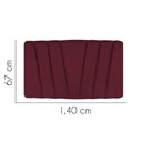 Ver imagem 3 de Painel Estofada Bélgica 140cm Casal para Cama Box Quarto Suede Bordô - Gat Magazine