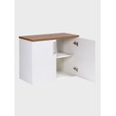 Ver imagem 6 de Gabinete para Banheiro 80cm MDF Freijo com Branco Paris - On Móveis