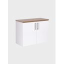 Ver imagem 5 de Gabinete para Banheiro 80cm MDF Freijo com Branco Paris - On Móveis