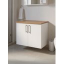 Ver imagem 1 de Gabinete para Banheiro 80cm MDF Freijo com Branco Paris - On Móveis