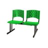 Longarina Plástica 2 Lugares - Cor Verde - Realplast - 33068 - 1