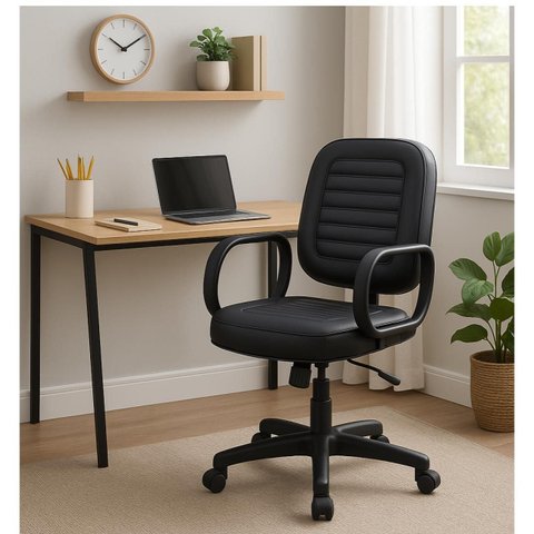 Cadeira Diretor Costurado Giratória - Braços Corsa - 30210