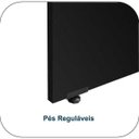 Ver imagem 5 de Mesa Presidente com Armário Pedestal - 1,82x1,80m - Workstart - Nogal Sevilha/Preto - 23483