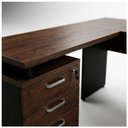 Ver imagem 7 de Mesa Escritório em L com Gaveteiro 1,70 x 1,60m - Workstart - Marsala/Preto - 23481