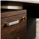 Ver imagem 6 de Mesa Escritório em L com Gaveteiro 1,70 x 1,60m - Workstart - Marsala/Preto - 23481