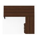 Ver imagem 2 de Mesa Escritório em L com Gaveteiro 1,70 x 1,60m - Workstart - Marsala/Preto - 23481