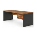 Ver imagem 6 de Mesa Escritório 1,70x0,70m 2 Gavetas Workstart - Nogal Sevilha/Preto 21475