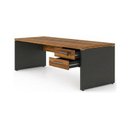 Ver imagem 3 de Mesa Escritório 1,70x0,70m 2 Gavetas Workstart - Nogal Sevilha/Preto 21475