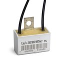 Ver imagem 1 de Capacitor 2 Fios Quadrado 1,5 Uf X 250/300/400v Chapa Trio