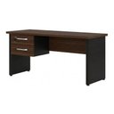 Ver imagem 2 de Mesa Escritório 1,70x0,60m - com 2 Gavetas - Workstart - Marsala/Preto - 23475