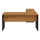 Ver mais imagens de Mesa em L (Mesa 1,50m + Mesa Auxiliar) sem Gavetas Workstart Nogal Sevilha/Preto 21476