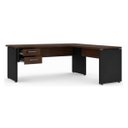 Ver mais imagens de Mesa em L (Mesa 1,70m + Mesa Auxiliar) - com 2 Gavetas - Workstart - Marsala/Preto - 23479