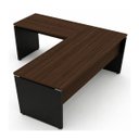 Ver imagem 6 de Mesa em L (Mesa 1,70m + Mesa Auxiliar) - com 2 Gavetas - Workstart - Marsala/Preto - 23479