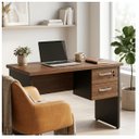 Ver imagem 5 de Mesa Escritório 1,20x0,60m - com 2 Gavetas - Workstart - Marsala/Preto - 23471