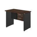 Ver imagem 1 de Mesa Escritório 1,20x0,60M - com 2 Gavetas - Workstart - Marsala/Preto - 23471