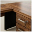 Ver imagem 2 de Mesa em L (Mesa 1,70m + Mesa Auxiliar) 2 Gavetas Workstart Nogal Sevilha/Preto 21479