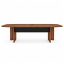 Ver imagem 5 de Mesa de Reunião Diretoria - 2,80x1,20m - Nogal Sevilha/Preto - 22016