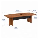 Ver imagem 2 de Mesa de Reunião Diretoria - 2,80x1,20m - Nogal Sevilha/Preto - 22016