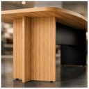 Ver imagem 3 de Mesa de Reunião Diretoria - 2,80x1,20m - Nogal Sevilha/Preto - 22016