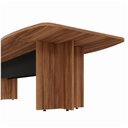 Ver imagem 3 de Mesa de Reunião Diretoria - 3,20x1,20m - Nogal Sevilha/Preto - 22017