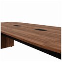 Ver imagem 3 de Mesa de Reunião Diretoria - 3,20x1,20m - Workstart - Nogal Sevilha/preto - 22017
