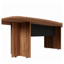 Mesa de Reunião Diretoria - 3,20x1,20m - Workstart - Nogal Sevilha/preto - 22017 - 5 Mesa de Reunião Diretoria - 3,20x1,20m - Workstart - Nogal Sevilha/preto - 22017 - 5