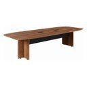 Ver imagem 1 de Mesa de Reunião Diretoria - 3,20x1,20m - Workstart - Nogal Sevilha/preto - 22017