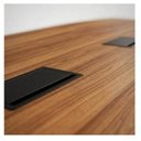 Ver imagem 2 de Mesa de Reunião Diretoria - 3,20x1,20m - Nogal Sevilha/Preto - 22017