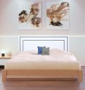 Ver imagem 1 de Cabeceira Queen Charlotti Dupla Tacha Corino Branco 160x65