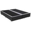 Ver imagem 1 de Base Box Casal Blindado Bipartido NK Camas Sintético Cinza 40x138x188