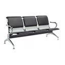 Ver imagem 1 de Longarina Aeroporto Estofada com 3 Lugares - Cor Cromada - Ordesing - 33111