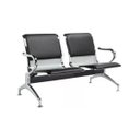 Ver imagem 1 de Longarina Aeroporto Estofada com 2 Lugares - Cor Cromada - Ordesing - 33110
