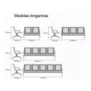 Ver imagem 5 de Longarina Aeroporto com 3 Lugares - Cor Cromado - Ordesign - 33108