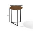 Ver imagem 4 de Mesa Lateral Decorativo Redonda Industrial Jade