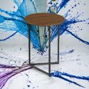 Ver imagem 3 de Mesa Lateral Decorativo Redonda Industrial Jade