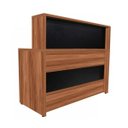 Ver imagem 5 de Balcão de Atendimento 1.35x1,13x0,60M - s/ Gavetas - WORKSTART - Nogal Sevilha / Preto - 63081