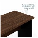 Ver imagem 4 de Mesa Escritório 1,70x0,60m - sem Gavetas - Workstart - Marsala/Preto - 23474
