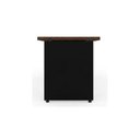 Ver imagem 3 de Mesa Escritório 1,70x0,60m - sem Gavetas - Workstart - Marsala/Preto - 23474