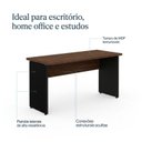 Ver imagem 7 de Mesa Escritório 1,70x0,60m - sem Gavetas - Workstart - Marsala/Preto - 23474