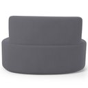 Ver mais imagens de Sofá 2 Lugares 140cm Orgânico para Sala de Estar Living Larissa L02 Suede Cinza - Lyam Decor