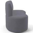 Ver imagem 6 de Sofá 2 Lugares 140cm Orgânico para Sala de Estar Living Larissa L02 Suede Cinza - Lyam Decor