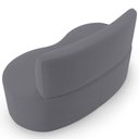 Ver imagem 7 de Sofá 2 Lugares 140cm Orgânico para Sala de Estar Living Larissa L02 Suede Cinza - Lyam Decor