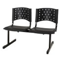 Ver imagem 1 de Longarina Plástica 2 Lugares - Cor Preta - Realplast - 33071